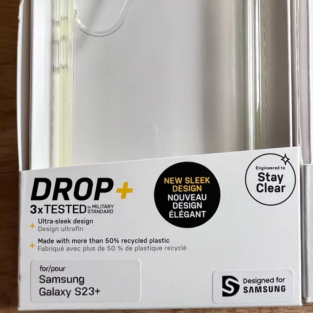 Lot of 2 OtterBox Symmetry Series Cases for Samsung Galaxy S23+ Clear Purple